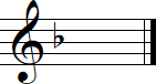 F Major - D minor Key signature