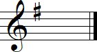 G Major - E minor Key signature