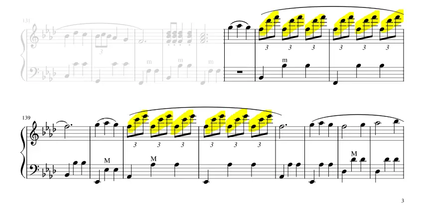 Second part - Triplets variation in sous les ciel de Paris