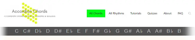 All Chords menu image